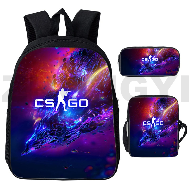 Горячая игра CS GO 3D Рюкзак в консервативном стиле Необычные школьные сумки 3 1