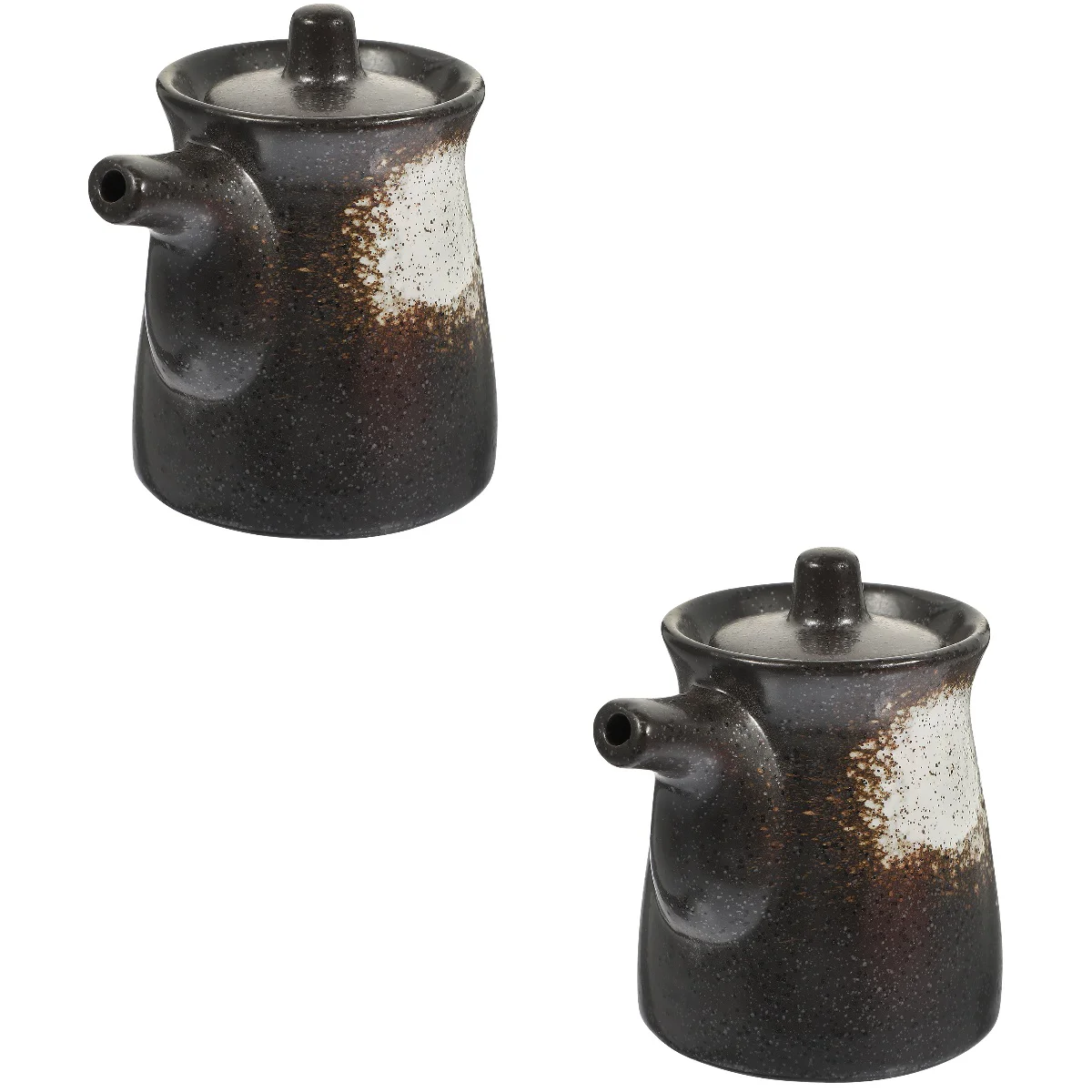 

Ceramic Oil Sauce Pot Holder Dispenser Seasoning Vinegar Container Soy Condiment Bottle Jar Kettle Kitchen Japanese Porcelain