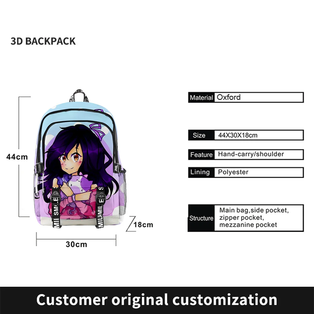 Школьный портфель Aphmau как кошка для подростков сумка ноутбука учеников