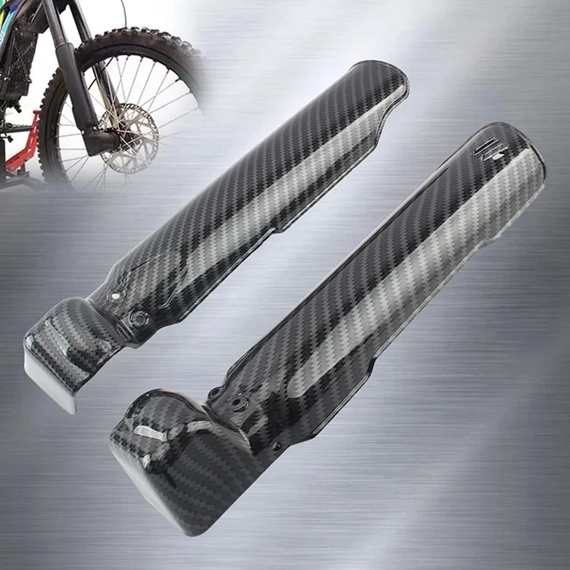 Front Fork Guards Cover Shock Protection For Sur Ron Surron Light Bee S/X X160/X260 Dirt Bike Carbon Fiber Pattern