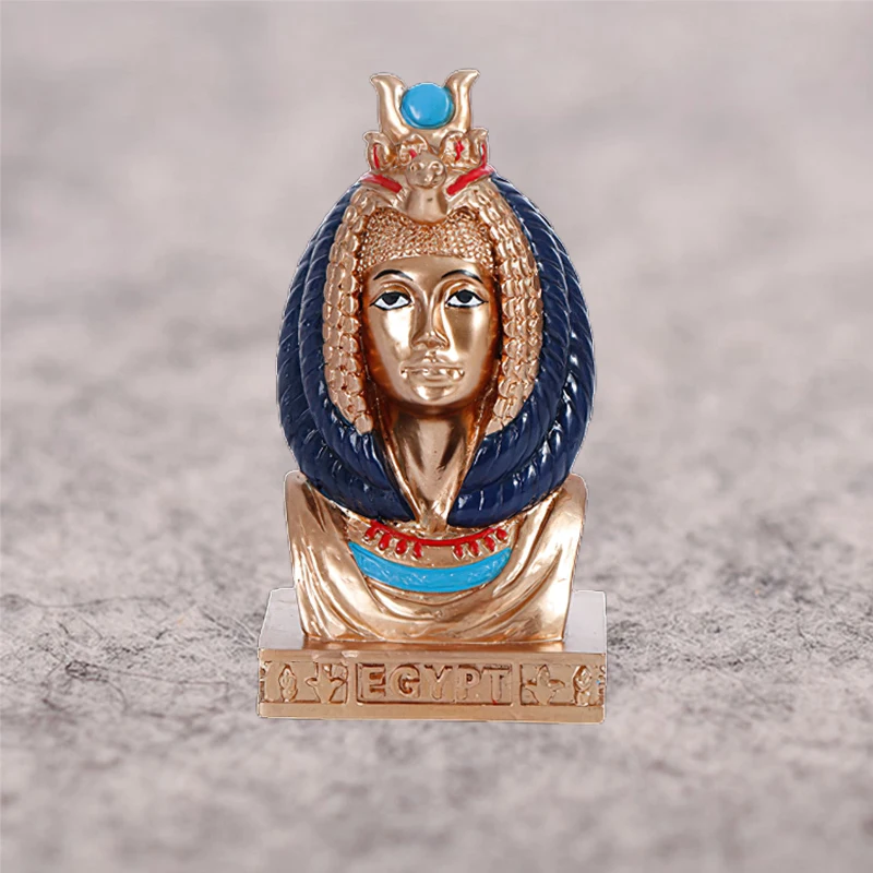 Fortune Half Body Egyptian Queen Ornaments Office Home Decoration Egypt Goddess Figurines Gift