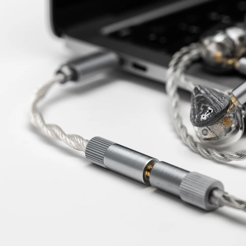 Фото Moondrop ECHO-A USB DAC Портативный декодер Усилитель для наушников IEM AMPs Мобильный ключ Адаптер TYPE C на 3,5 мм №3