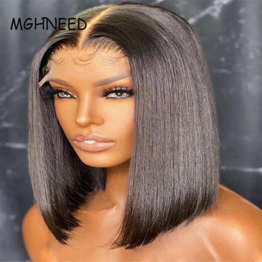 360 Lace Front Human Hair Wigs Short Bob Virgin 360 Full Lace Wigs Human Hair Pre Plucked Hairline Thick Ends Free Shipping