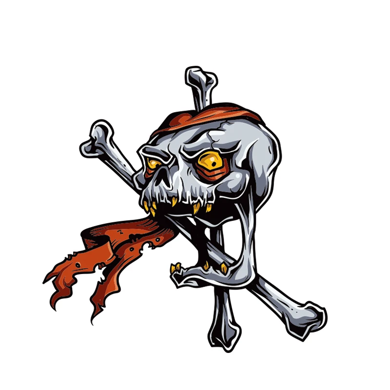 

Car Sticker Funny Skull Fashion Cartoon PVC Body Windshield Accessories Helmet Laptop Decoration Dazzle Cool Auto Decal Terror