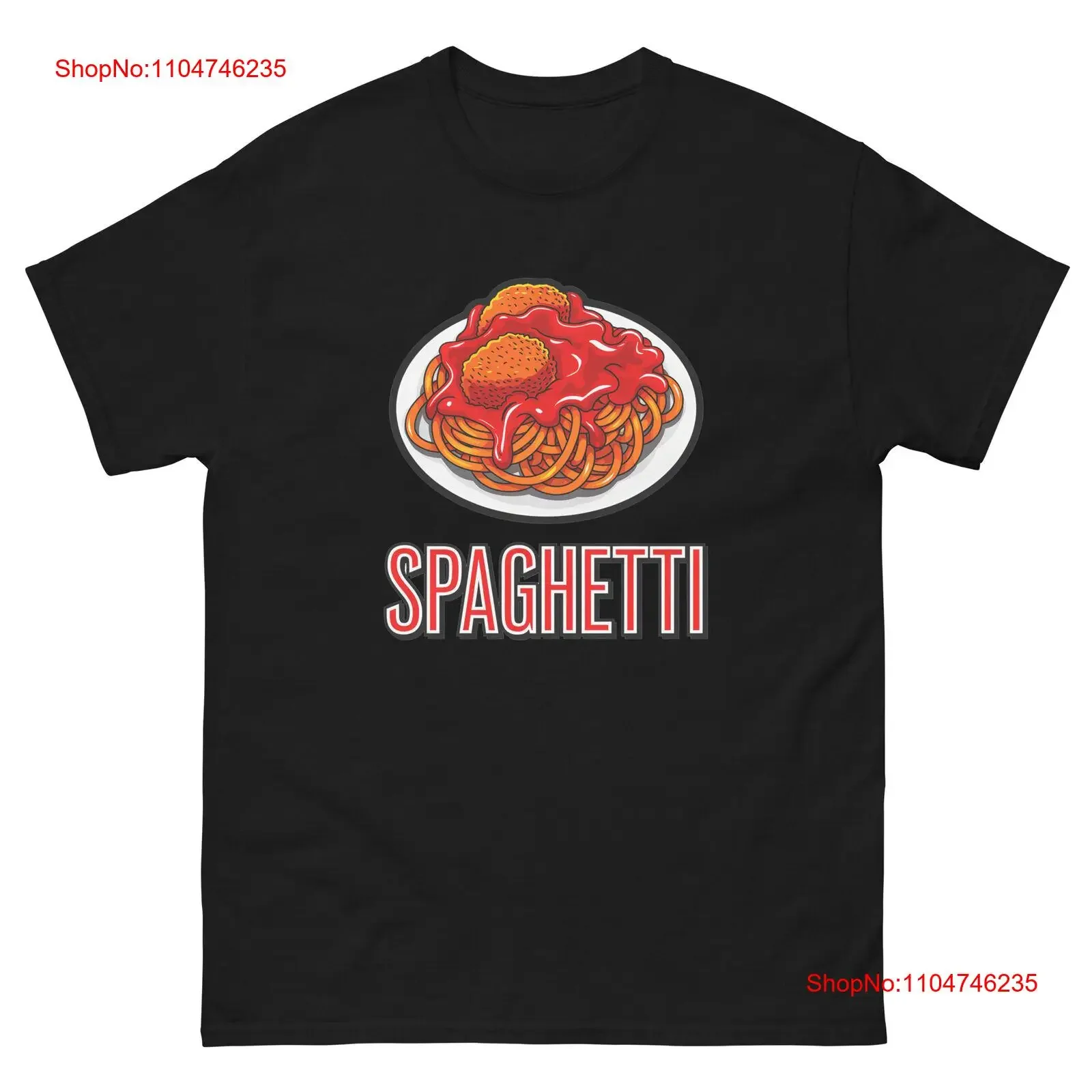 Фото Забавная футболка с изображением еды Spaghetti Lover, винтажная потертая, слегка мужская, растягивающийся, удобный топ для повседневной носки №1