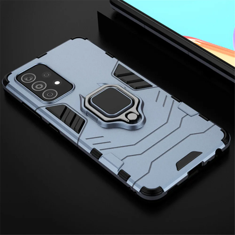

For Samsung A52 A72 A52S 5G Galaxy A 52 72 52S Funda For Samsung Galaxy A52 4G 5G Case Stand Holder Magnetic Car Ring Cover