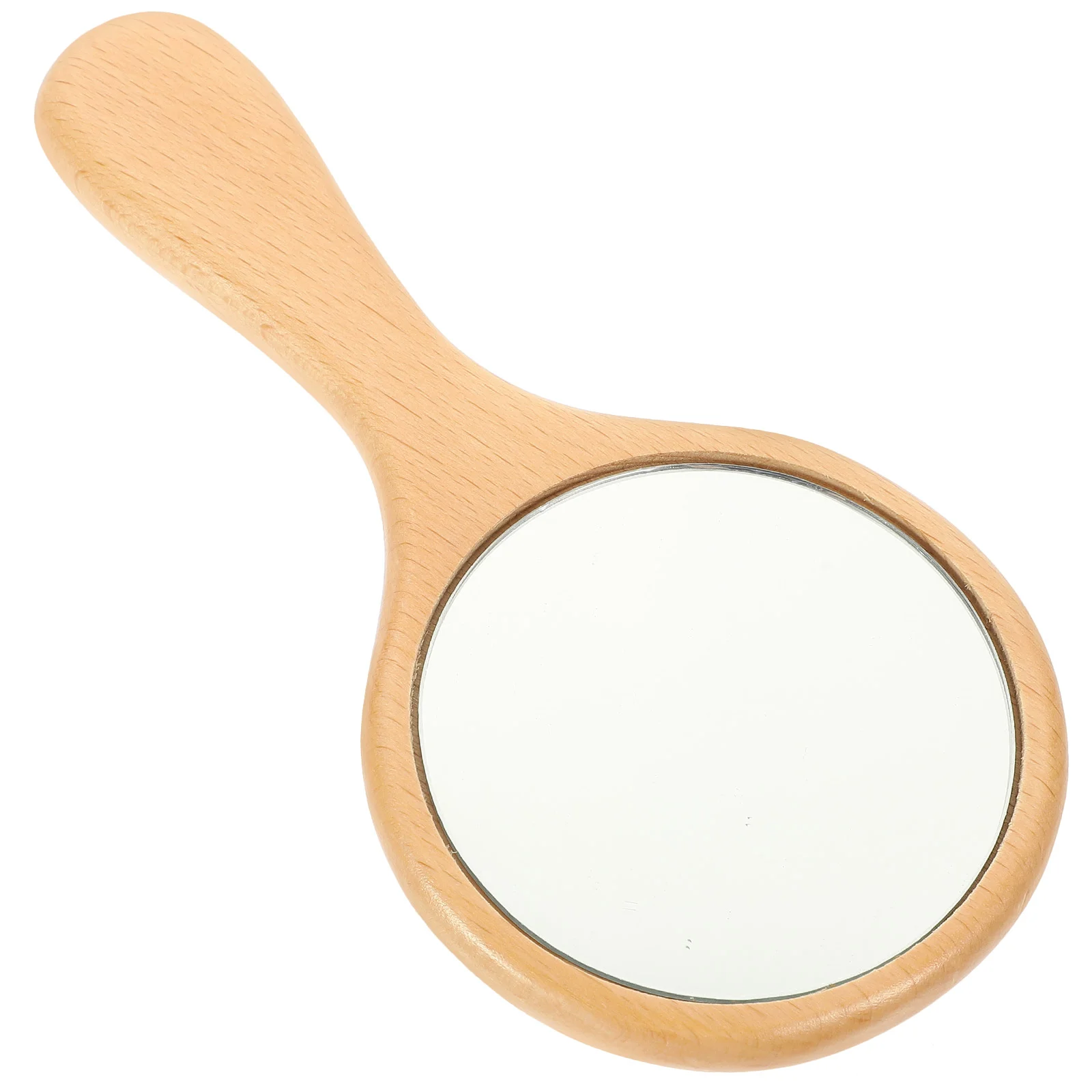 

Portable Makeup Mirror Round Mirror Hand Mirror Travel Decor Handle Mirror Hand Mirror Beech Portable Hand Mirror