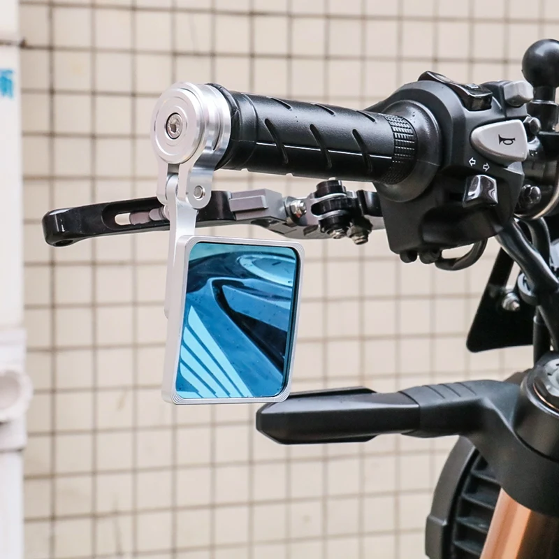 Универсальные квадратные мотоциклетные зеркала алюминиевые на руль заднего