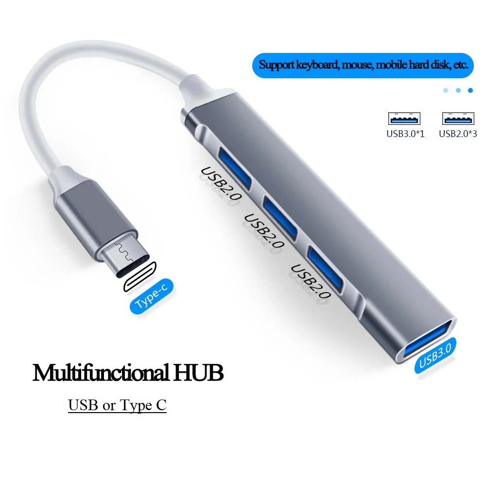 Разветвитель с несколькими портами USB 3 0 5 Гбит/с 4 порта портов |