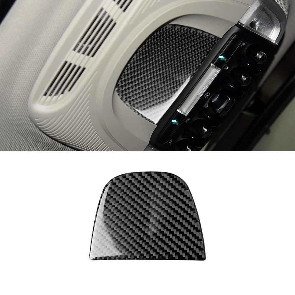 

Roof Reading Light Panel Decoration Cover Trim Sticker Decal for BMW MINI F55 F56 F60 Car Interior Accessories Carbon Fiber