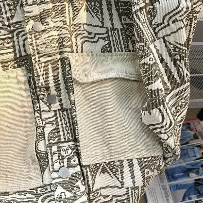 Винтажная джинсовая куртка в японском стиле для мужчин весна-осень модная