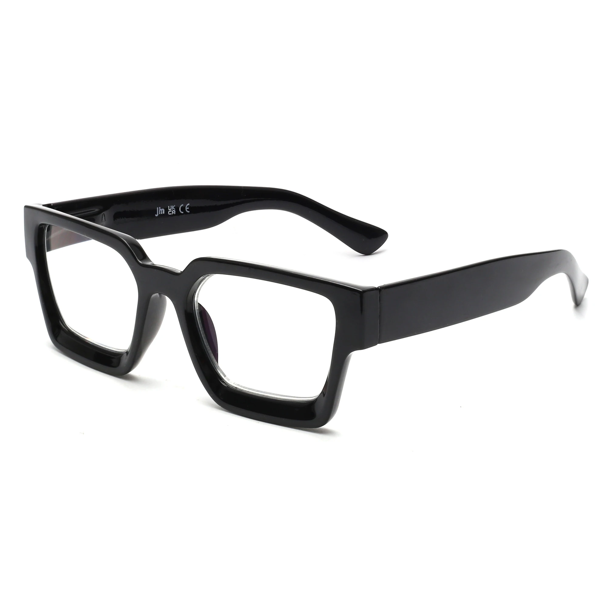 

JM 2 Photochromic Reading Glasses for Women, Square Blue Light Blocking Comp