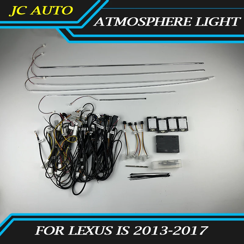 

Car ambient light for Lexus IS 2013-2017 ambient light dashboard trim light rear door outline light footwell lamp Inter