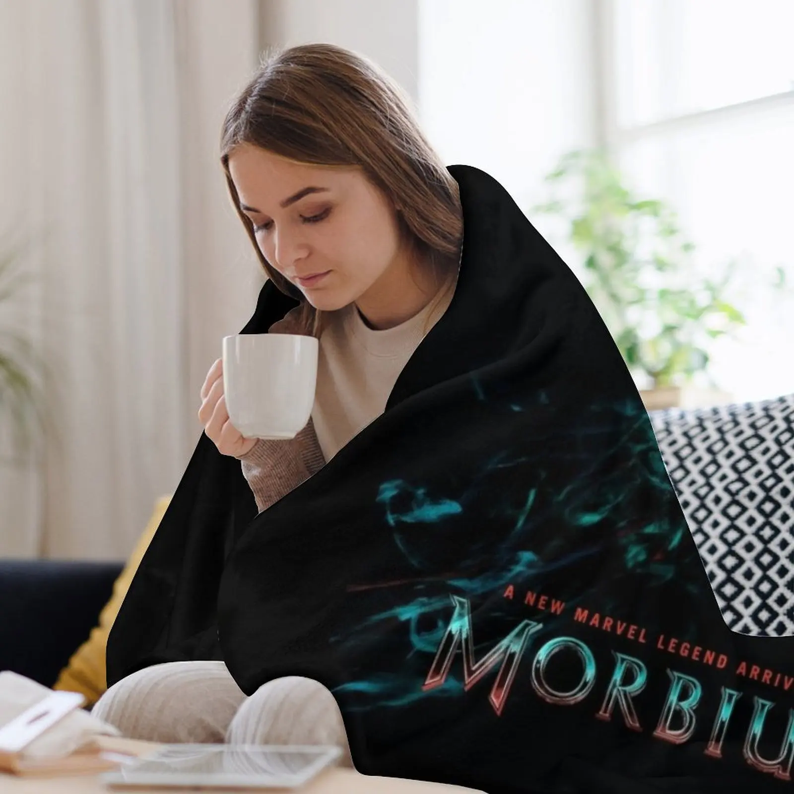 Одеяло Half Stealth Morbius меховые одеяла для диванов винтажные зимние