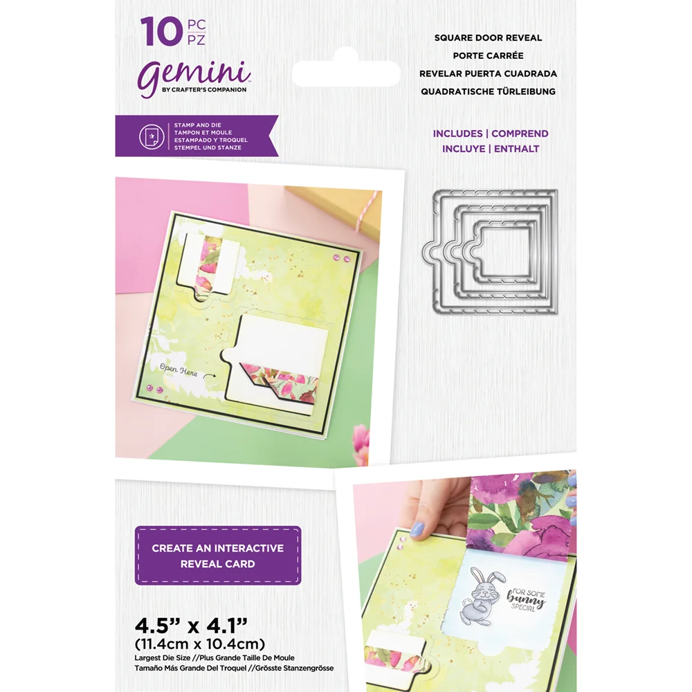 AliliArts 2022 металлические штампы квадратная дверь раскрытие сделай сам скрапбукинг