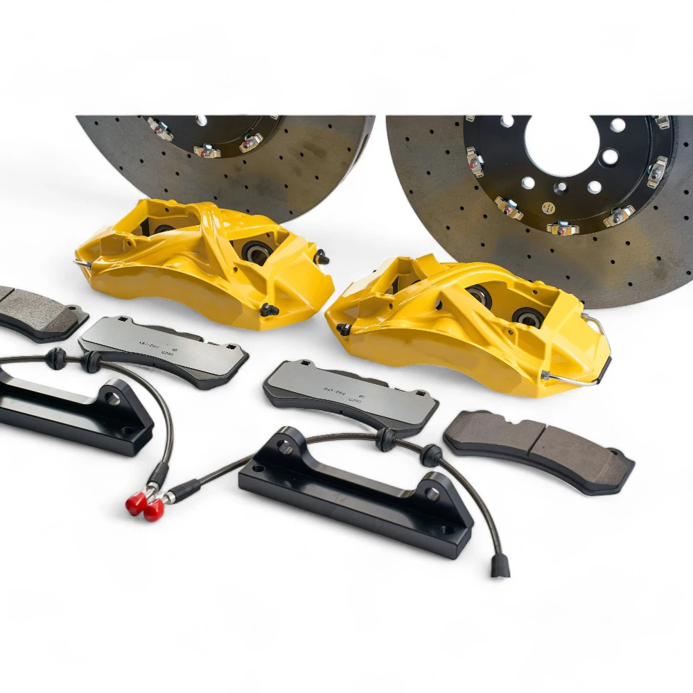 Углеродно-керамические диски X61 Серебристый суппорт с заднем колесом тормозного