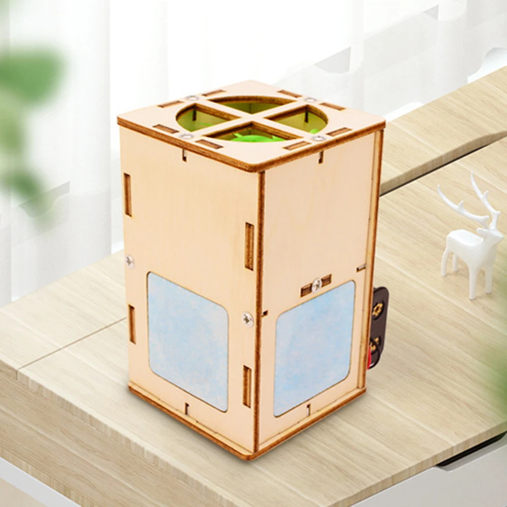 

Creative 3D Wooden Air Purifier Toy Funny DIY Model Assembled Craft Kits Education Learning Supplies for Children