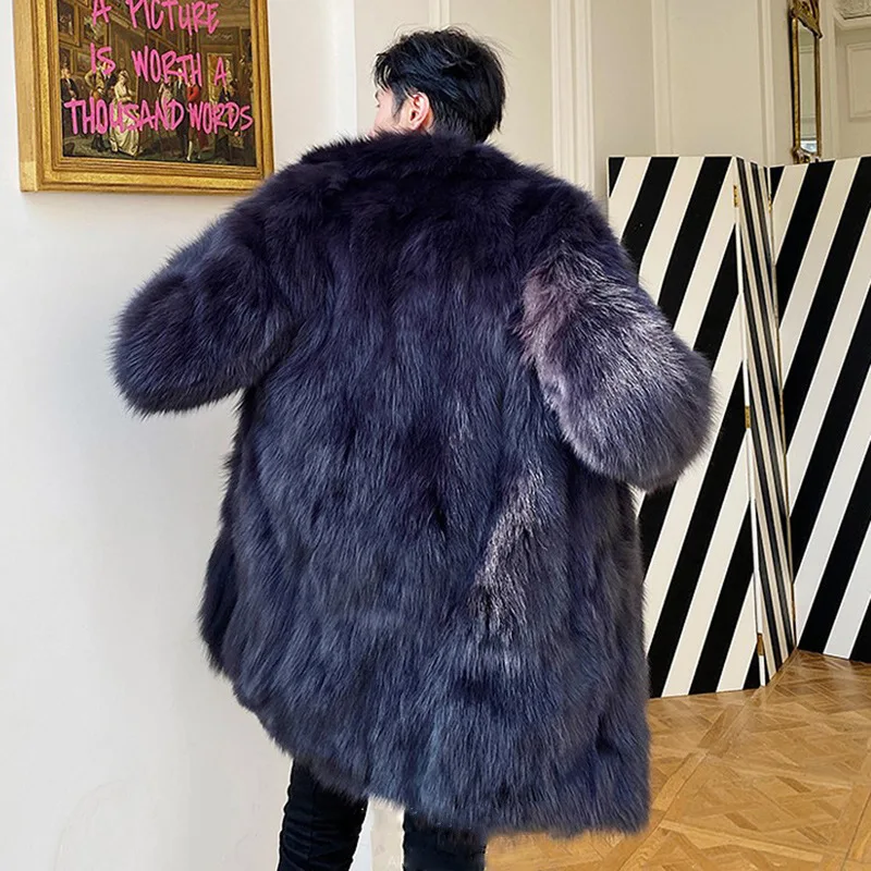 Искусственное пальто из овечьей шерсти мужская осенне-зимняя Новая ветровка