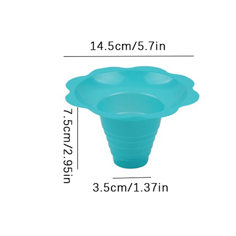 20 Упаковок Одноразовых Конусообразных Чашек Для Йогурта В Форме Цветка