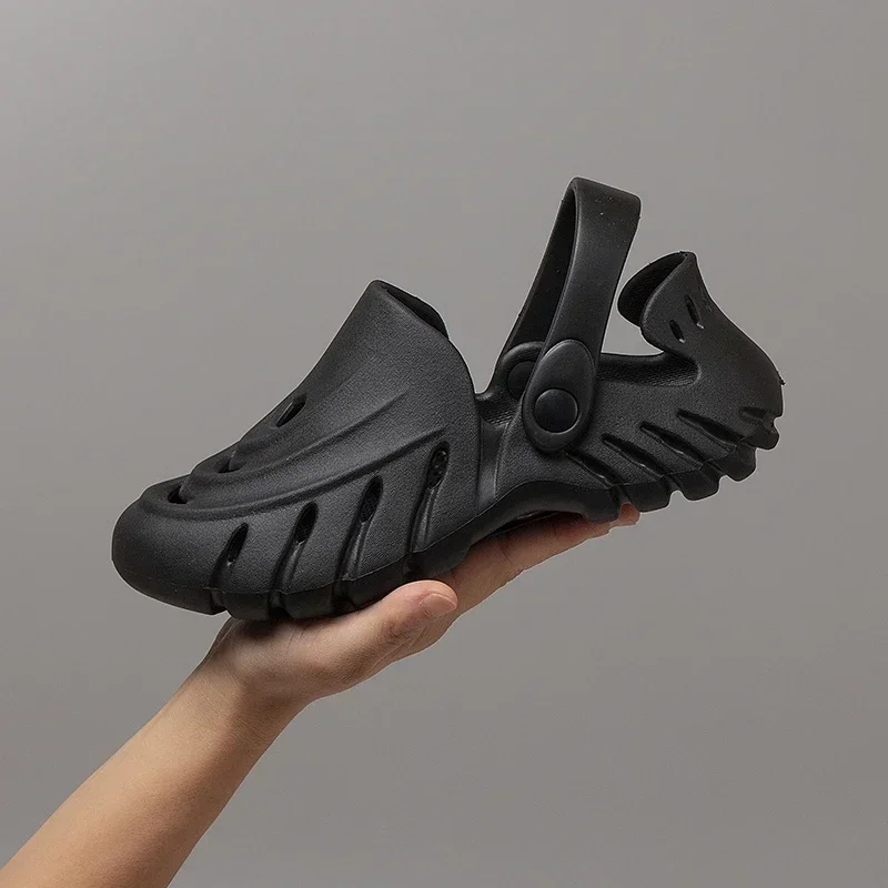 Мужские модные сабо из полиэстера сандалии с резиновой подошвой и стелькой