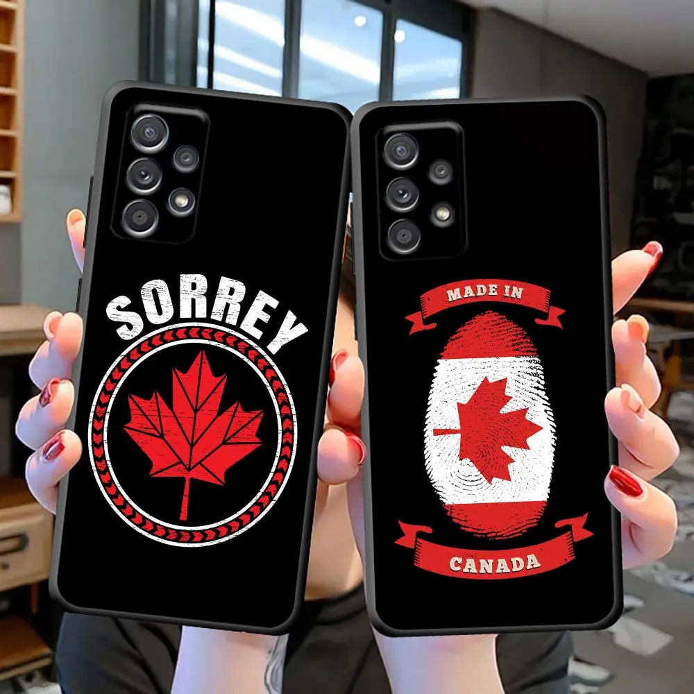 

Canada Maple Leaf Flag Silicon Comics Phone Case For Samsung Galaxy S23 S22 S21 S20 Fe Ultra S9 S10e Plus Ultra 5G Black Cover