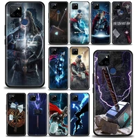 for realme c1 c2 c21y c25 c12 case silicone back cover marvel hero thor phone case for oppo realme gt 5g gt2 neo2 coque