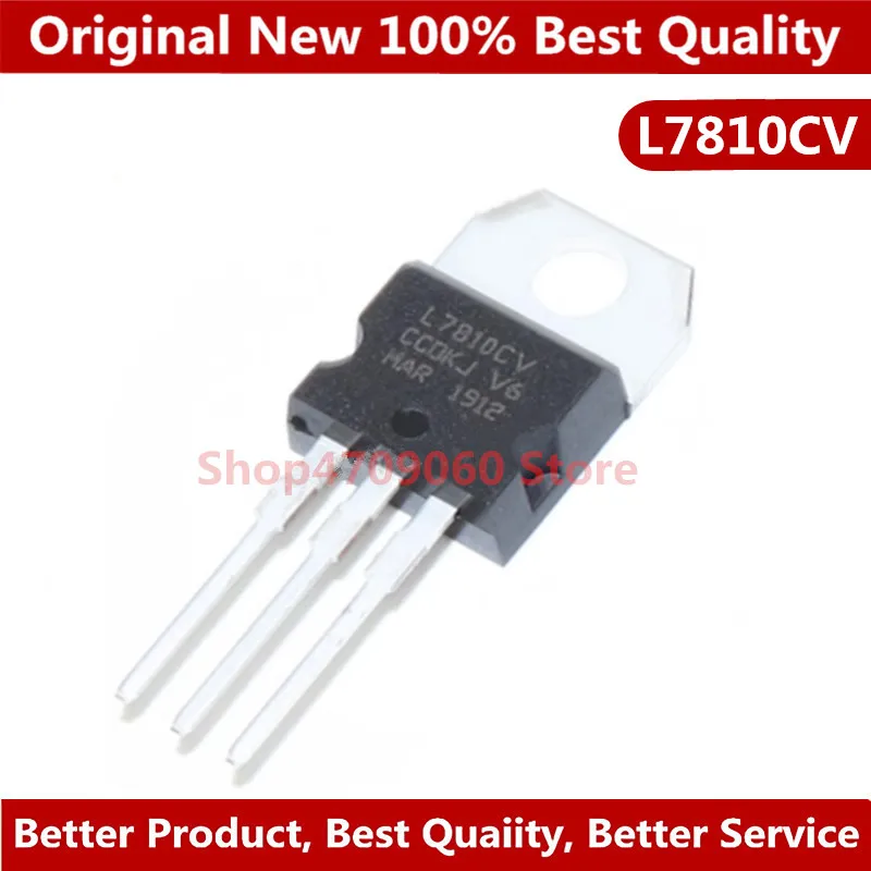 

10pcs L7810CV TO220 L7810 TO-220 7810 LM7810 MC7810 7810CV New Voltage Regulator IC