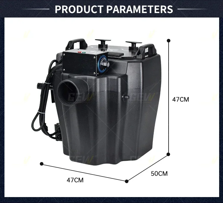 GEVV 6000 Вт низкое Лежачее облако дым dmx сухой лед туман машина для свадьбы