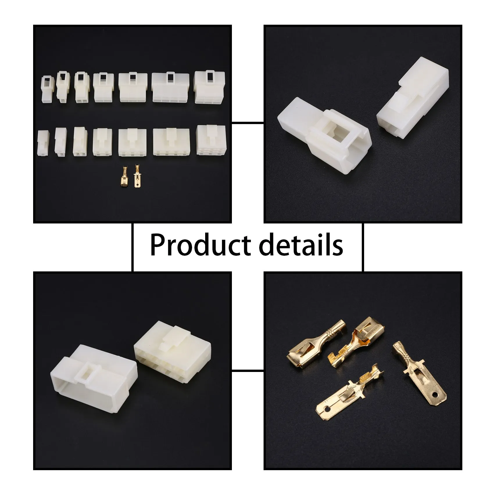 400 шт. 6 3 мм 1 2 4 8 9-контактный электрический автомобильный разъем для проводов