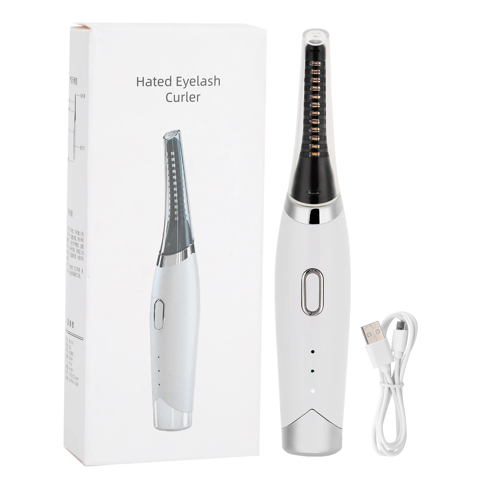 

Electric Eyelash Curler Long Lasting Heated Perming USB Rechargeable Makeup Tool