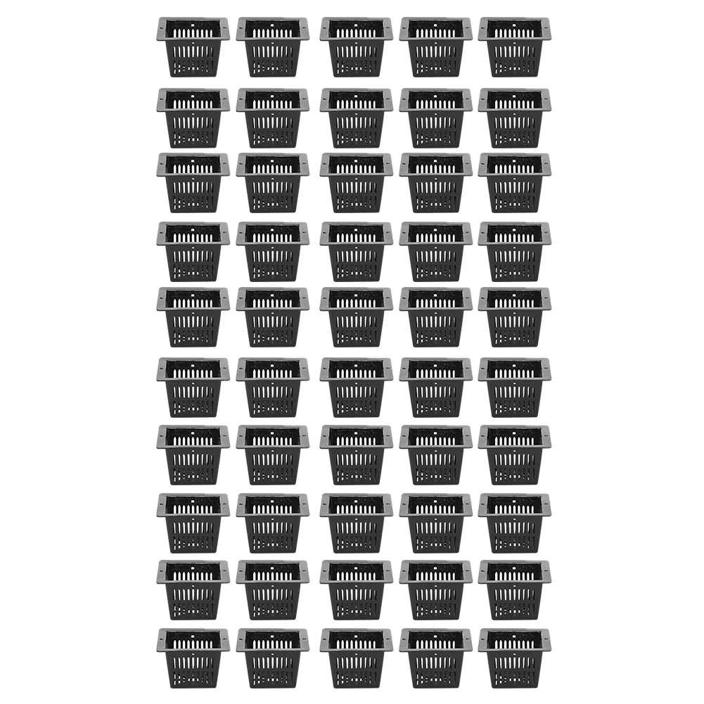 

50Pcs Square Hydroponics Net Pot Soilless Cultivation Flower Plant Growing Basket hydroponics hydroponics