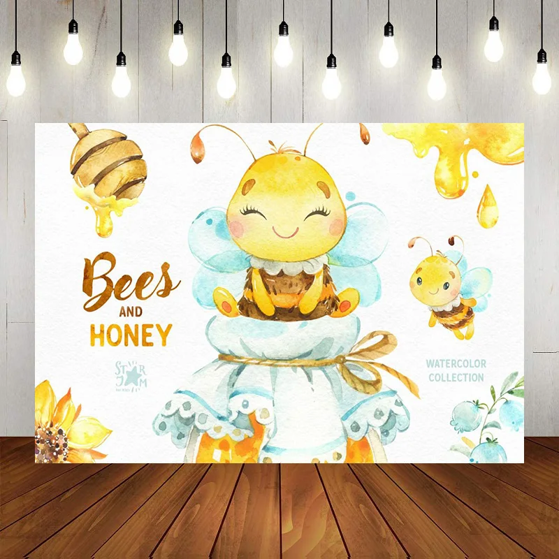 

Так мило пчела первый день Рождения фотография экран пчела день пчелы фон баннер декорация Baby Shower фото