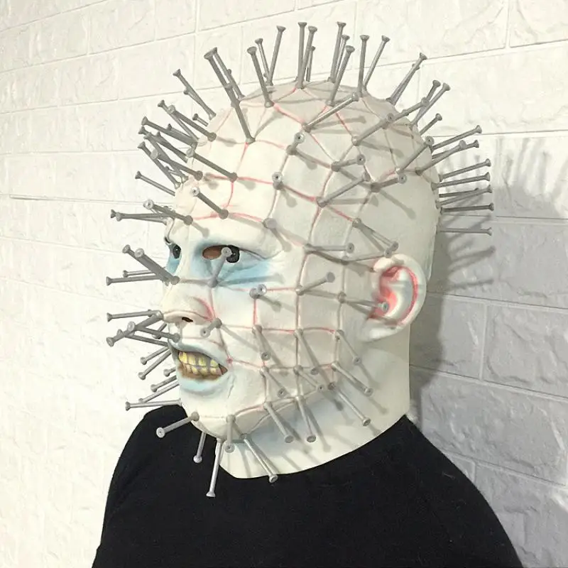 Страшная маска Hellraiser Pinhead для вечерние ринки карнавала маскарада голова ногтя
