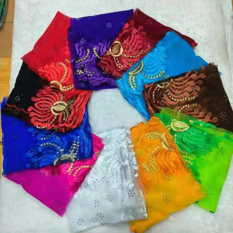 new ON sale Hijab For Muslim Women African Net Scarf Turban Headscarf Long Dubai Embroidery Traditional Shawl Islamic Ramadan