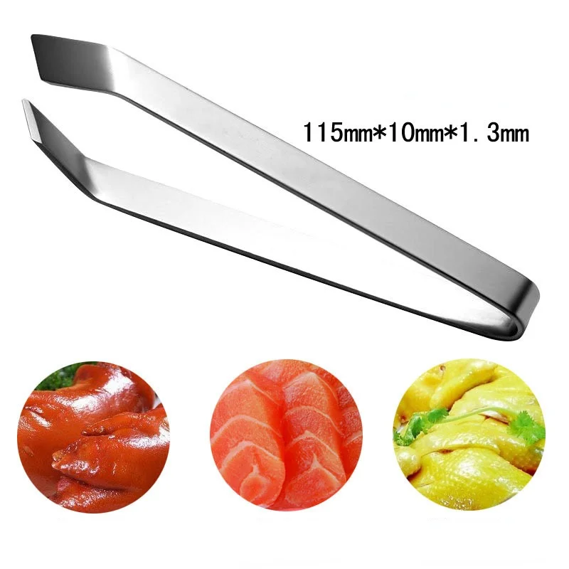 

Бриллиантовые плоскогубцы из нержавеющей стали, кухонная утварь, инструмент для морепродуктов, пинцет для рыбы