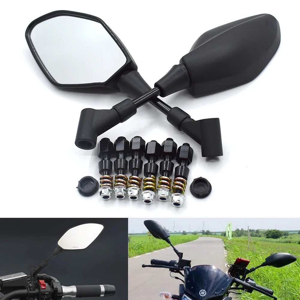 

Universal Motorcycle rearview mirror 8 10mm Motorcycle side mirror For Yamaha MT-01 MT-03 MT-07 MT-09 MT-10 FZ1 FAZER FZ6 FZ8