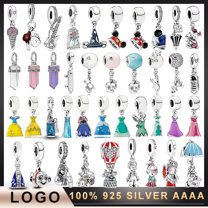 

2022 Fall Princess Charm Mouse Pendant Collection Beads Suitable for Original Charm Bracelet Women's Jewelry DIY Exquisite Gifts