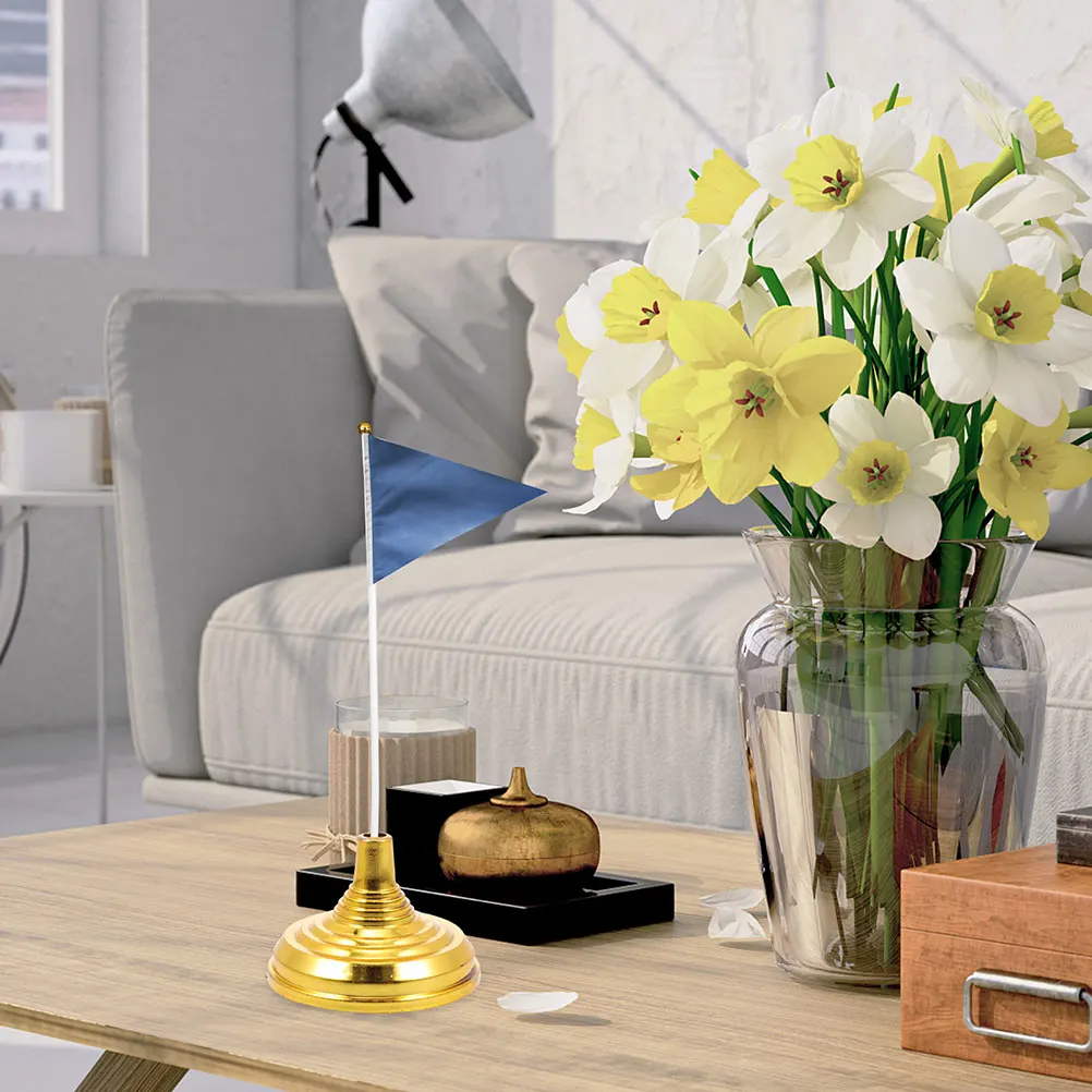 30 шт. подставки для флагов позолоченное круглое основание держатель флагштока