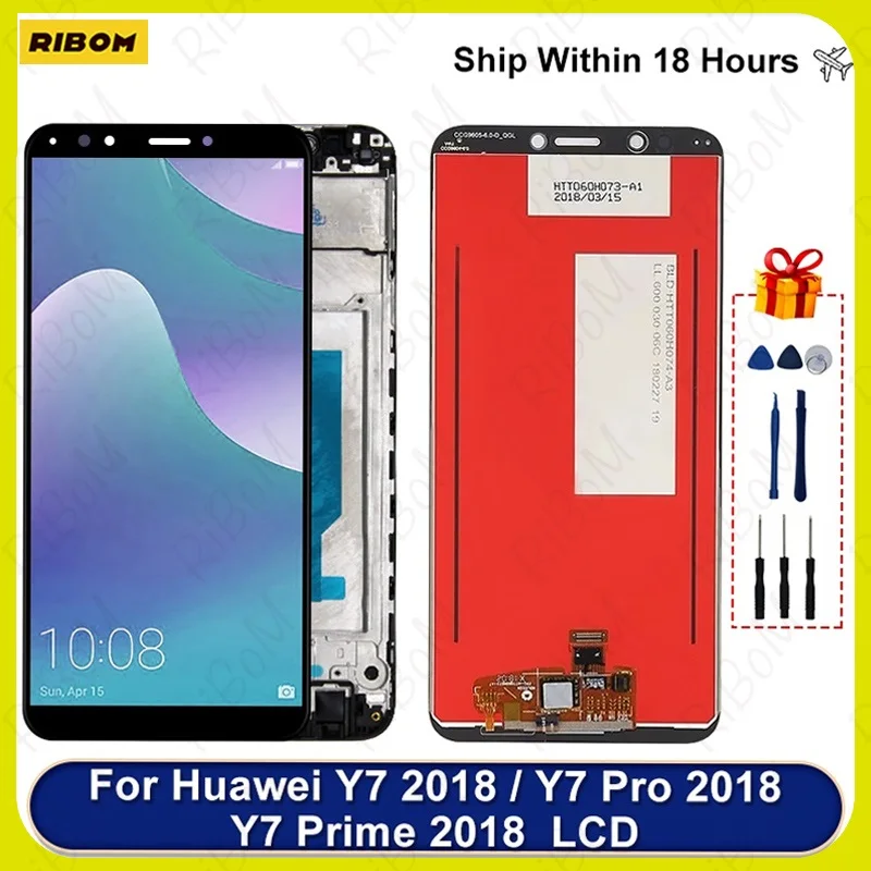 Новинка ЖК-дисплей 5 99 дюйма для HUAWEI Y7 2018 Pro сенсорный экран дигитайзер в сборе Prime