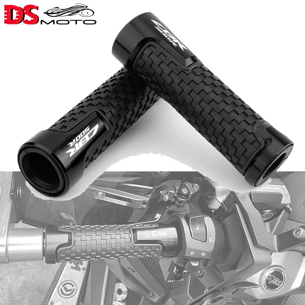 

High Quality Rubber Handle Bar Grips 7/8" 22MM Motorcycle CNC Aluminum Accessories For HONDA CBR500R CBR 500R 2012-2023 7Colors