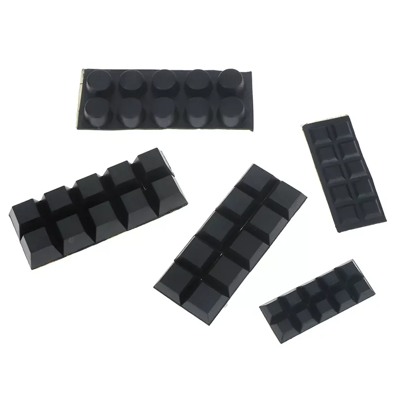 

Hot 10pcs Audio Speaker Amplifier Shock Absorber Feet Pad Vibration Absorption Rubber Anti-shock Self-adhesive