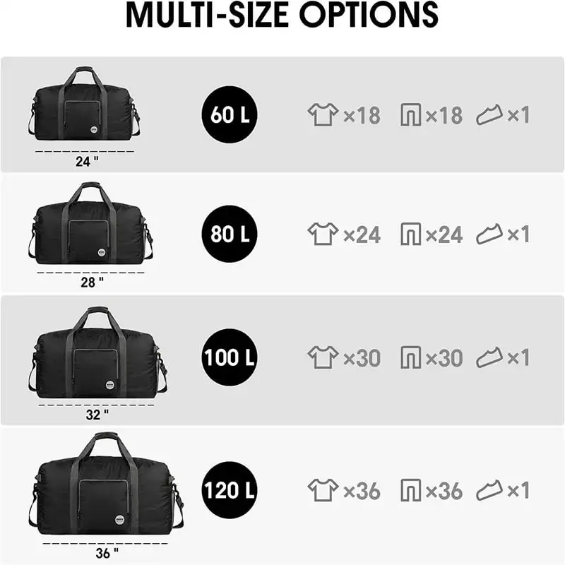 Gorgeous, Lightweight Foldable Duffle Bag 24