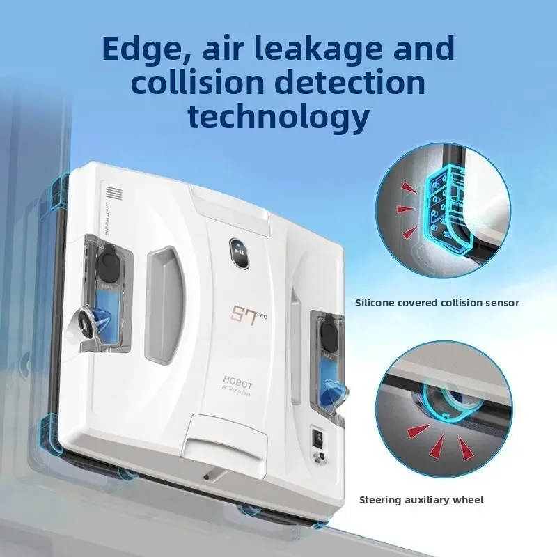 Фото Новый робот-мойщик окон HOBOT S7 Pro для дома, автоматический, двусторонний, с дистанционным управлением, модель S6Pro №2