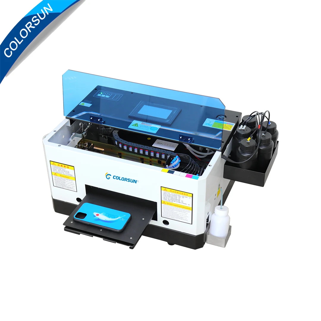 Colorsun УФ принтер для Epson L805 A5 Inkject светодиодный УФ-принтер телефона чехол Кожа