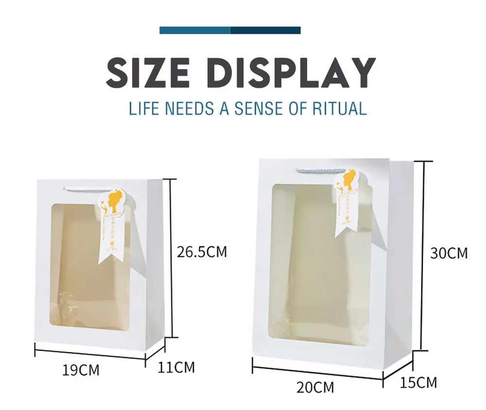 5pcs Gift Bag Box For Birthday Party Wedding Christmas New Year Child Favors Cookies Snack Decoration |