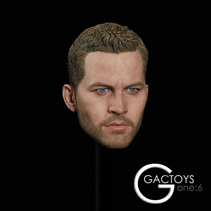 

GACTOYS GC028 1/6 Paul Walker Head Sculpt Carving Fit 12'' Male Soldier Head Action Figure Body