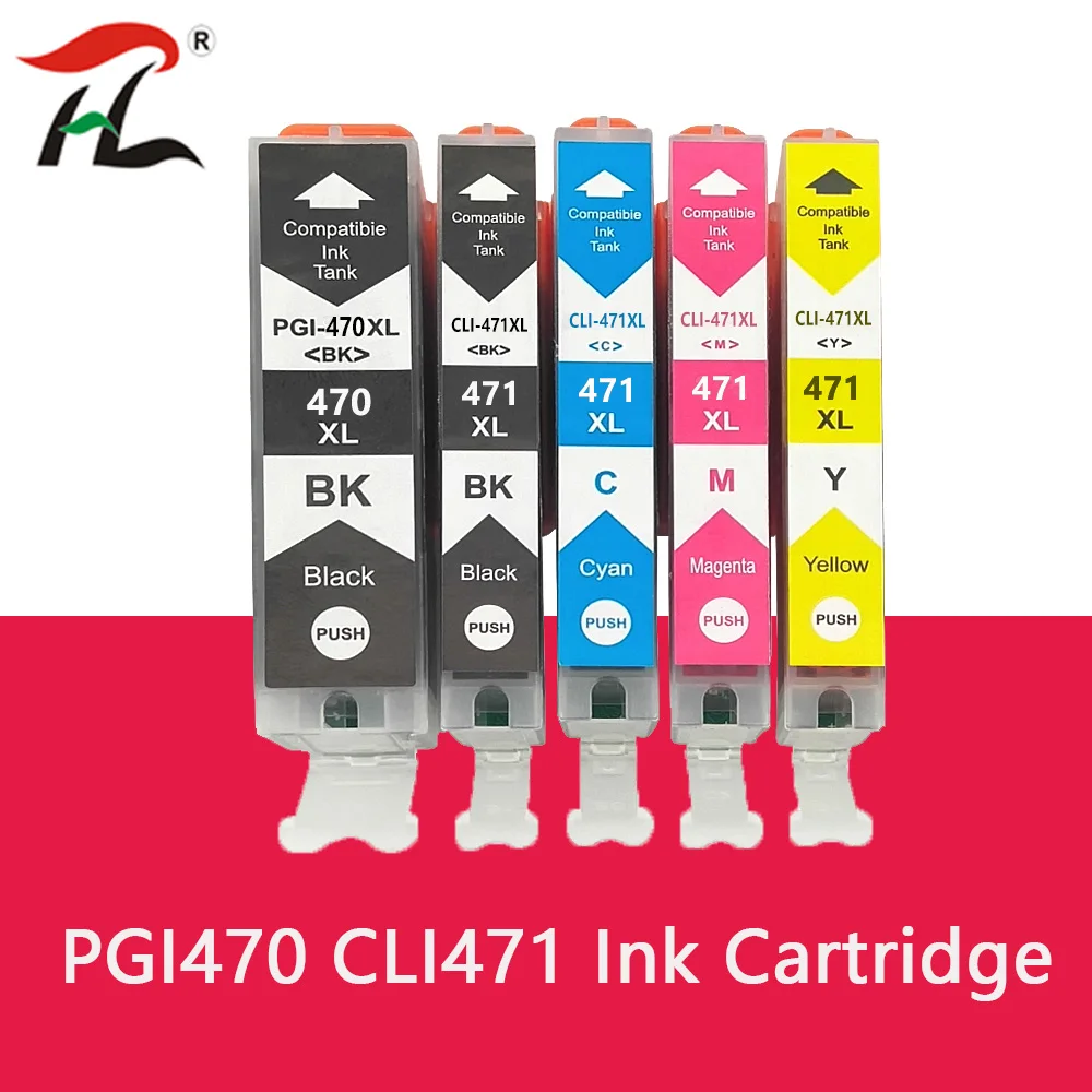 PGI470 PGI-470 BK 470 C LI 471 Совместимый картридж для canon PIXMA MG5740 MG8640 TS5040 TS6040 TS 5040 MG 5740 |