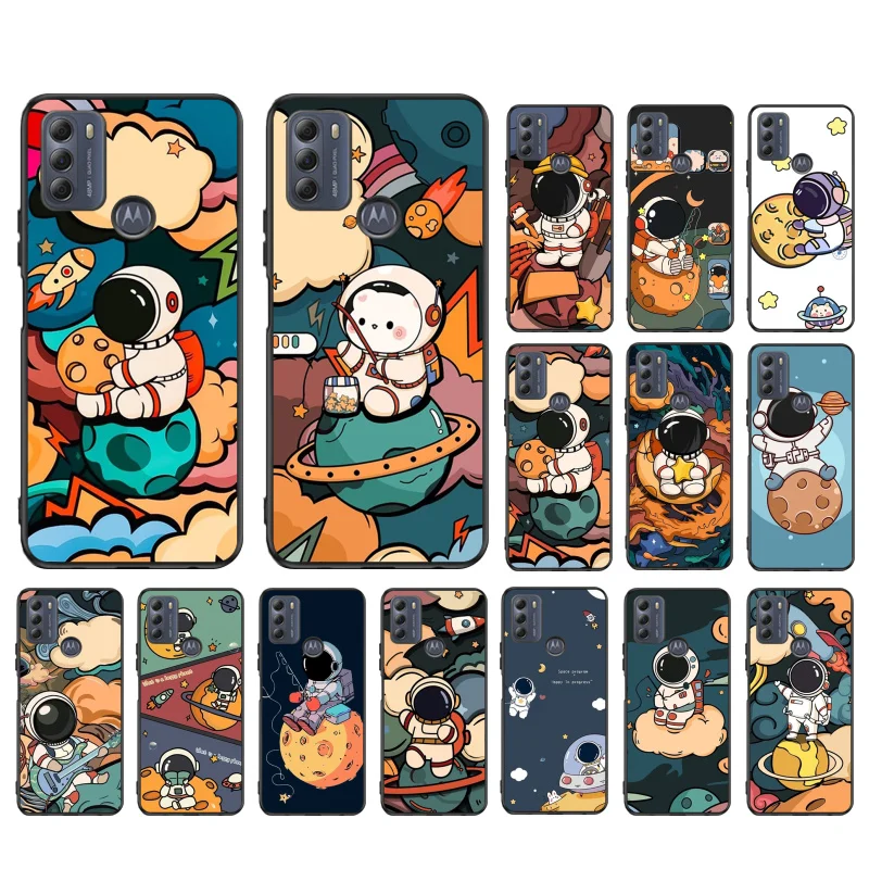 

Astronaut Star Space Phone Case for Motorola Moto E32 E20 E40 G22 G52 G20 G30 G100 G60 G50 G10 GPure GStylus G9 One Action Macro