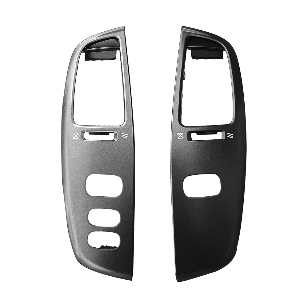 

Durable Vent Frame Penal Air Vent Panel Frame Panel 2pcs Aluminum Alloy Black Grey For Land Cruiser For Toyota