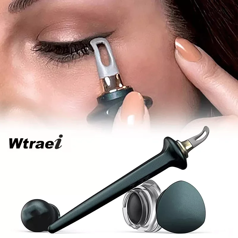 

2023NEW No-Skip Eyeliner Guide Tool Reusable Silicone Eyeliner Brush Eyeliner Pen for Shaky Hands Beginer Makeup Brush Accessori